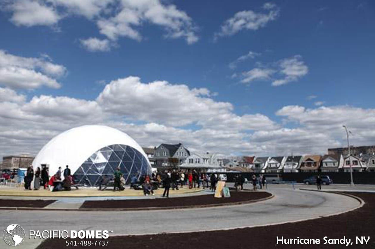 Hurricane Sandy Relief Dome, portable geodome tents, portable dome tents, emergency relief efforts, disaster prepardness, emergency prepardness, deployable shelters, medical geodome tentsPacific Domes