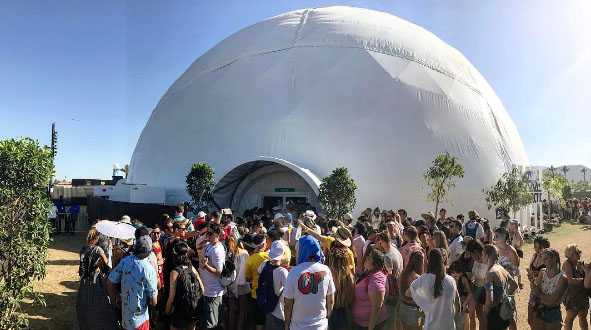  projection dome theater, 360 VR domes