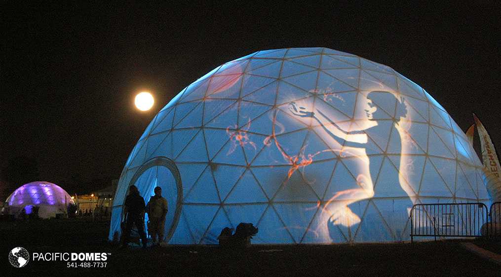 projection dome theaters, projection illumination domes, projecting images