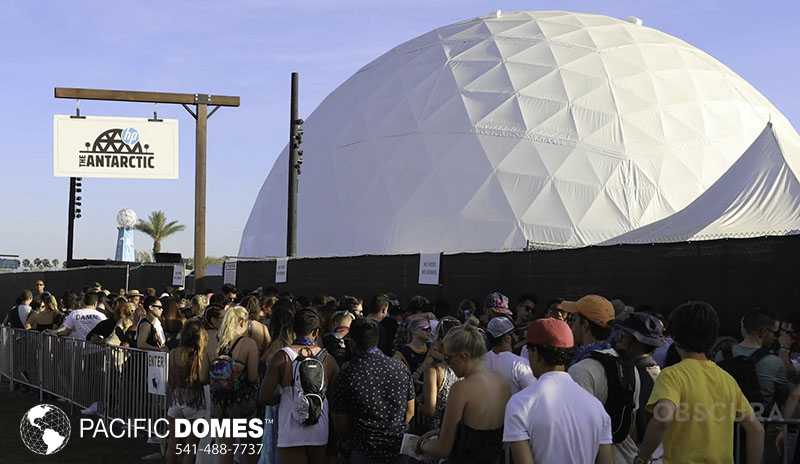 120ft Coachella Dome Entrance | Pacific Domes