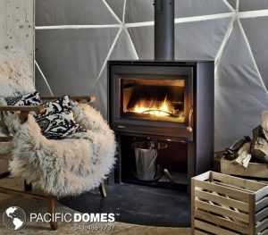 Dome Home w/ woodburning stove