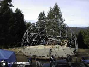 dome frame setup