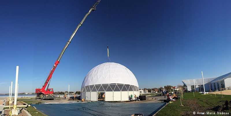 60ft dome with riser wall