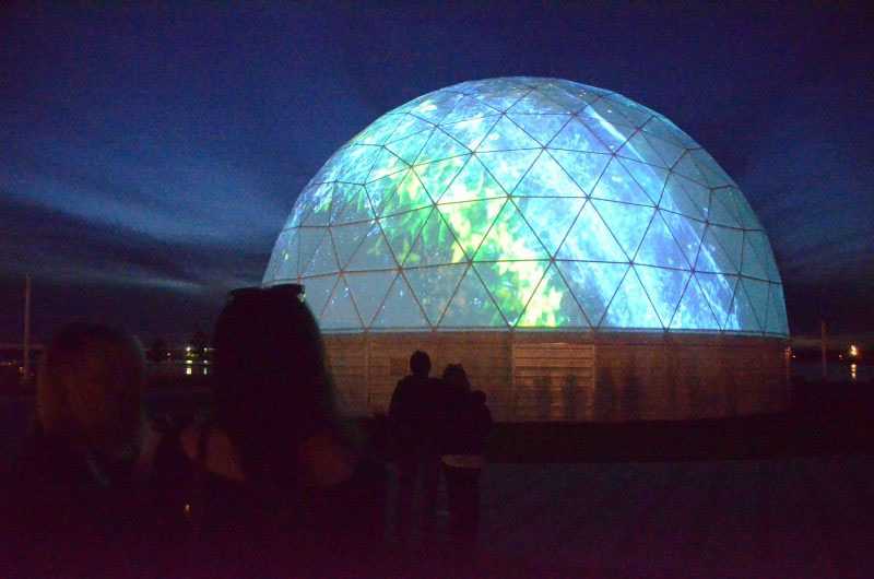 60ft projection dome with riser wall 