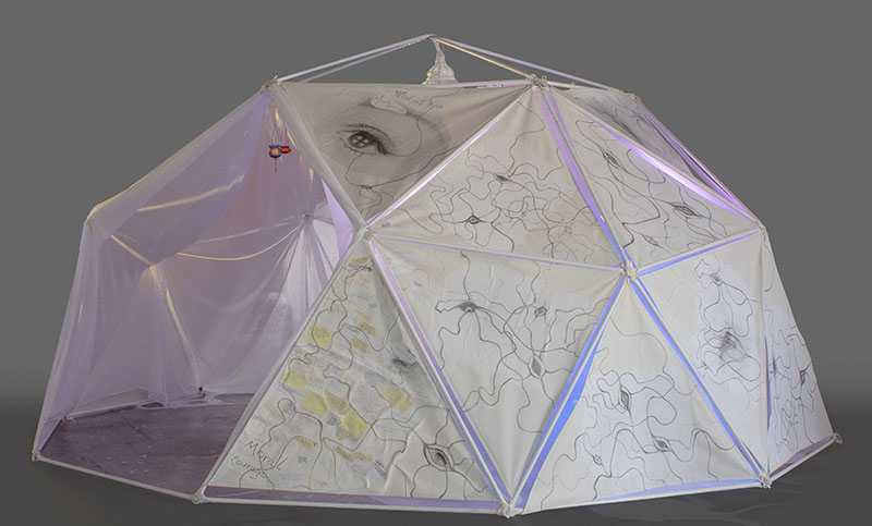 The Oracle: Geodesic Dome Interactive Art Installation | Pacific Domes