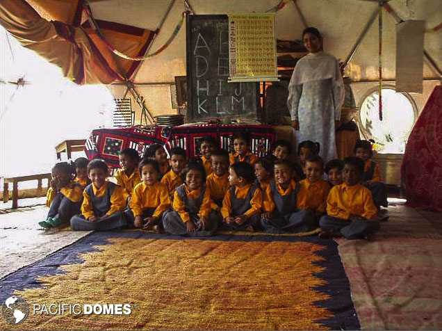 dome school, shelter dome
