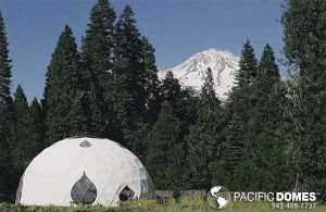 Outdoor Wedding Reception Dome -Snowcapped Mountain