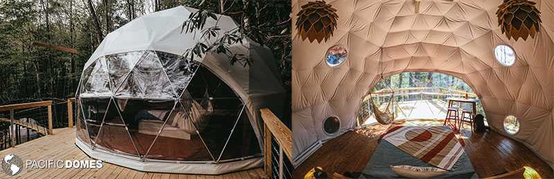 glamping domes, airbnb dome