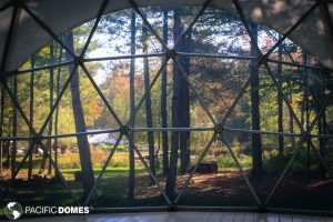 Closer to nature in a geodesic dome