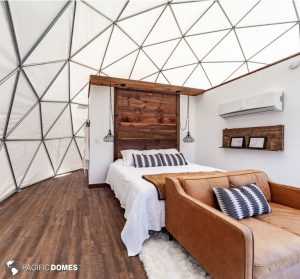 Glamping Dome Bedroom