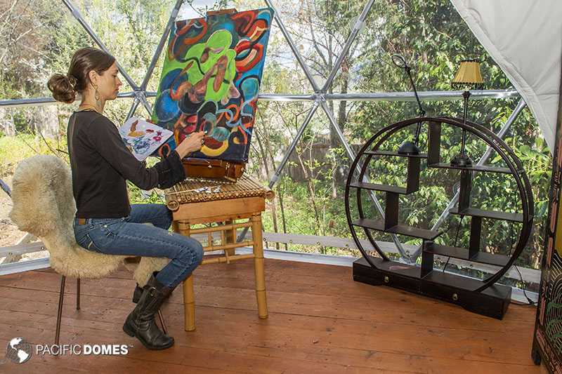 Home Art Studio: Find Inspiration Under a Prefab Canvas Dome