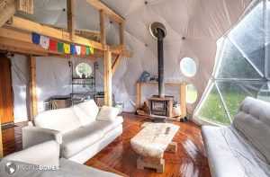 Interior Insulated Dome w/loft and wood stove