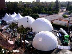 3 Geodesic Event Domes