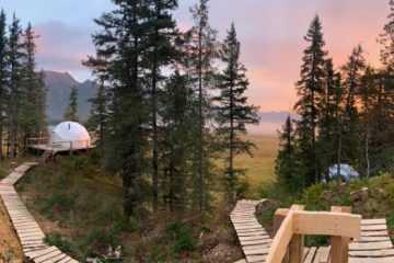 Glamping Domes - rewilding in Alaskan wilderness