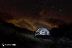 Mission Wolf Dome Observatory Dome under night skies