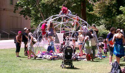 Playground dome at the Whole Earth Festival