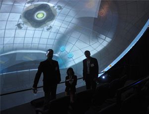 view of inside of planetarium