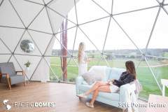 30ft Dome Home Interior - Mile End Glamping