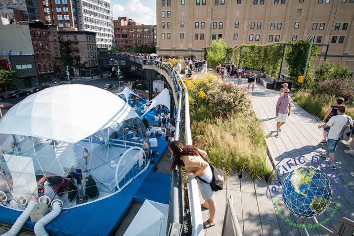 Geodesic Event Tent for jaguar motors - Snow Globe 