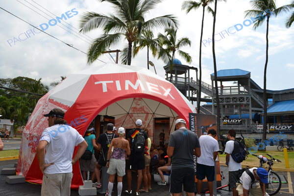 Printed Event Tent for Corporate Event Marketing - Timex iron man 3