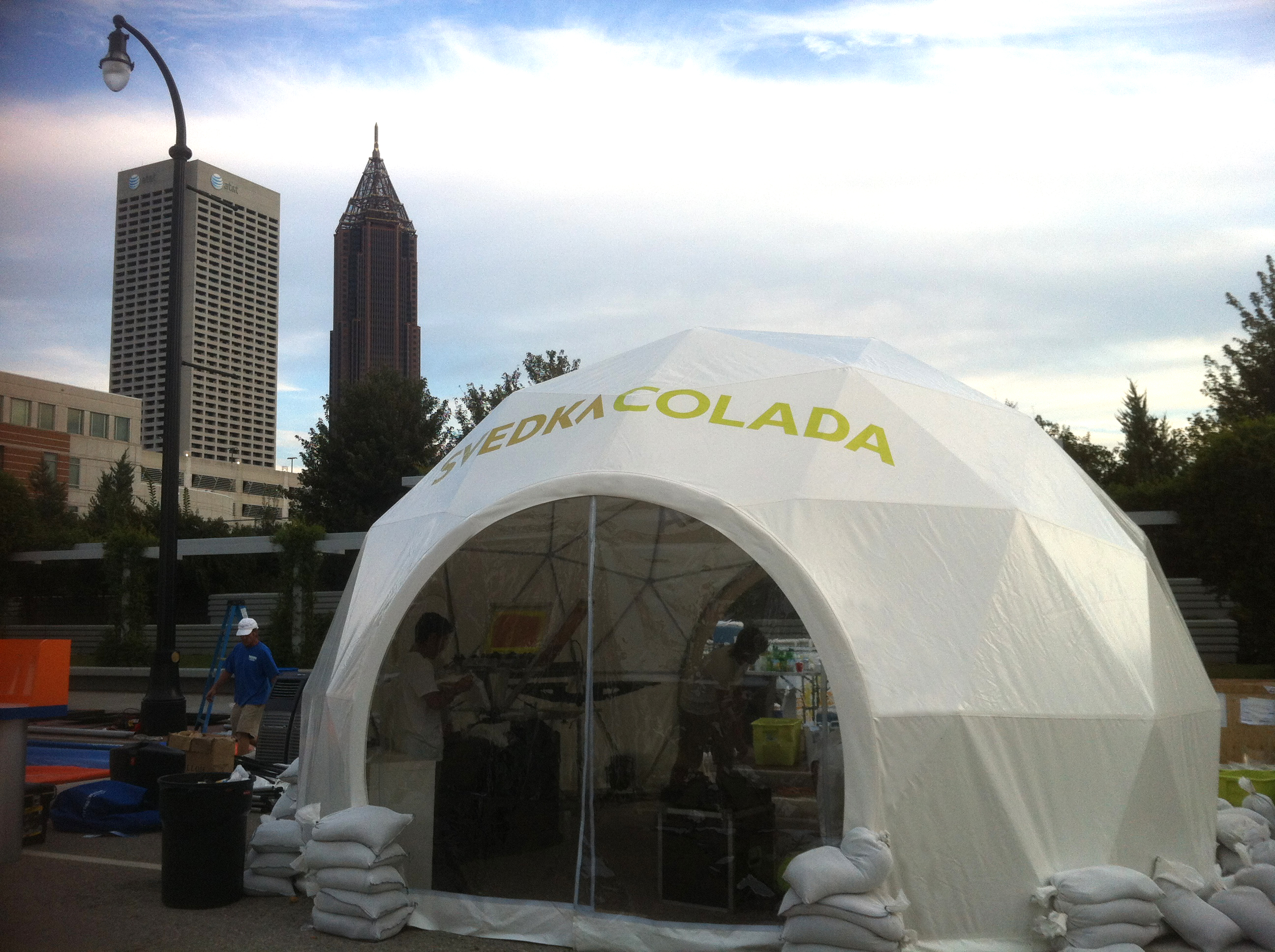 20ft dome door branding taste atlanta svedka