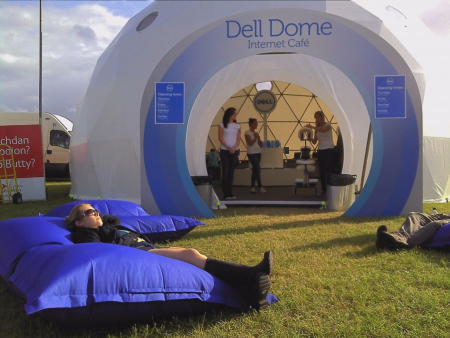 Geodesic Event Tents for Trade Show Marketing - Dell