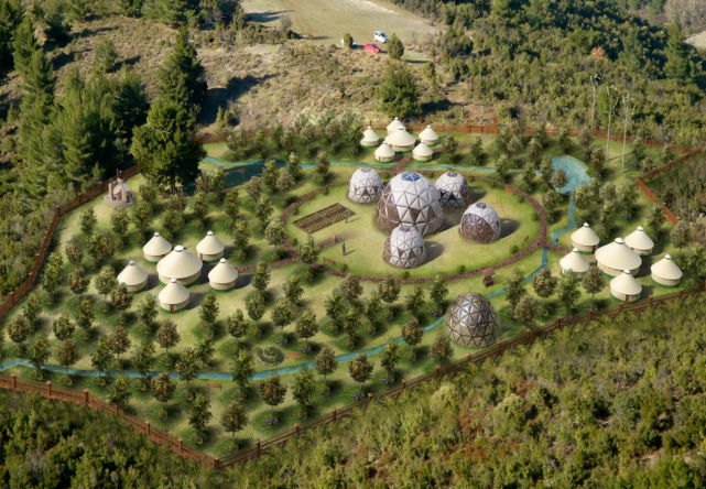 Intentional Community. Telaithrion. Greece. Geodesic Dome