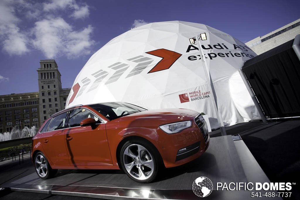 Printed Event Tent for Audi Motors by Pacific Domes