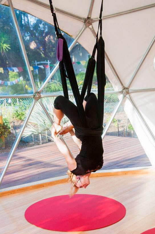 Jen's Yoga Swing-Pacific Domes - Yoga Studio Domes by Pacific Domes