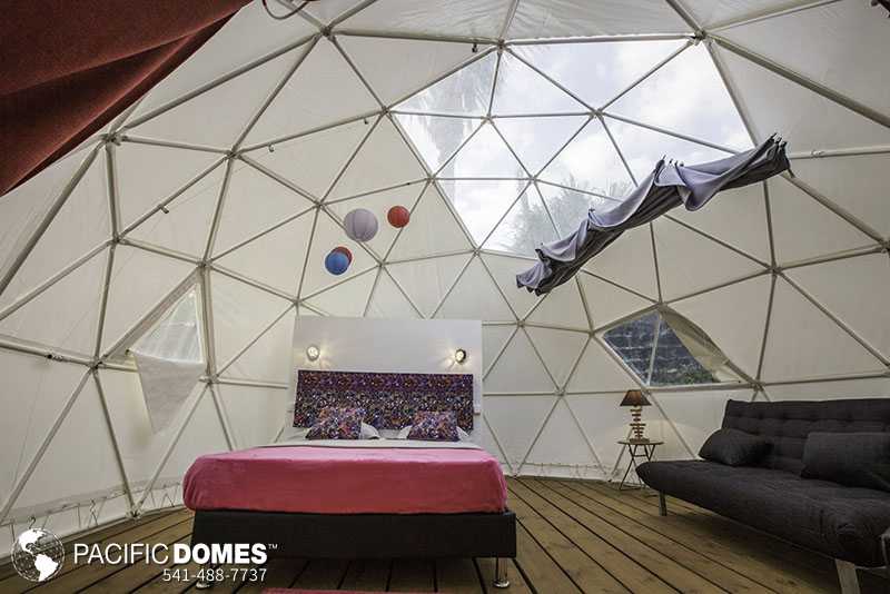 Bubble dome outlet tent