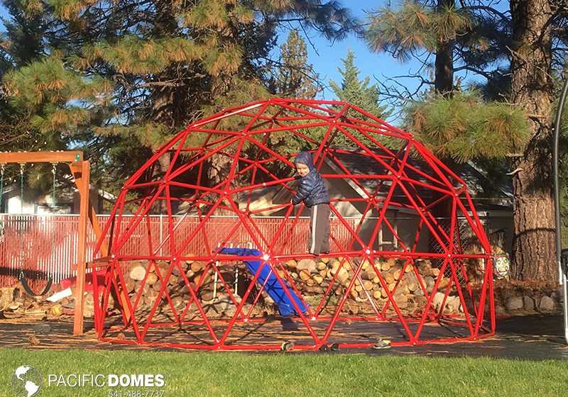 red climbing dome