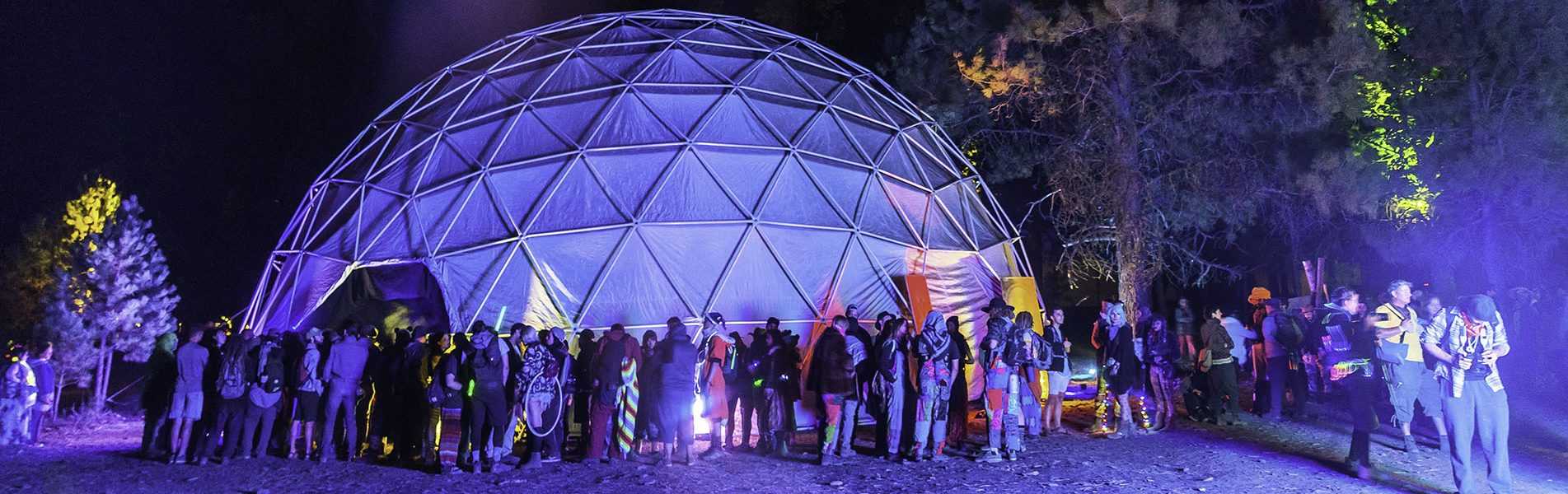 festival glamping domes