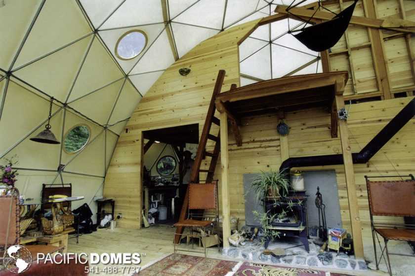 30' dome home with loft