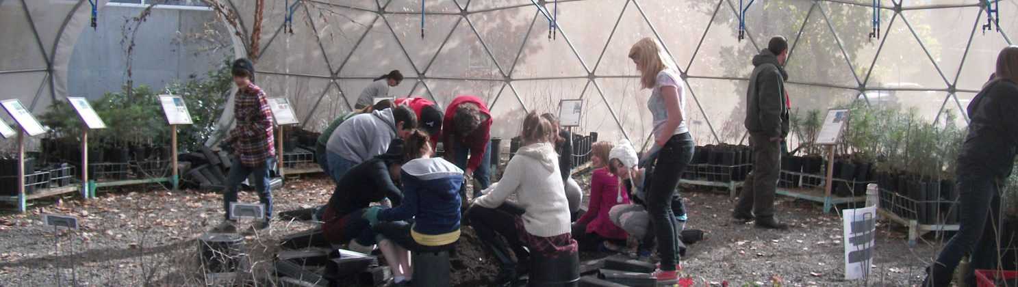 Education in Greenhouse Dome - Pacific Domes