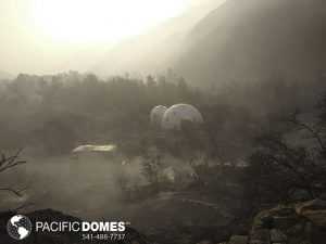 Domes survive wildfire
