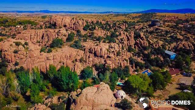 Aerial view of the Happy Oasis