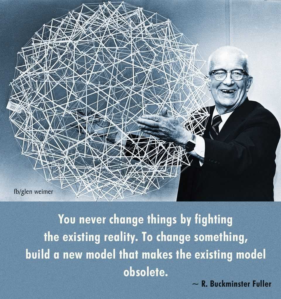 You never change things by fighting the existing reality. To change something build a new model that makes the existing one obsolete