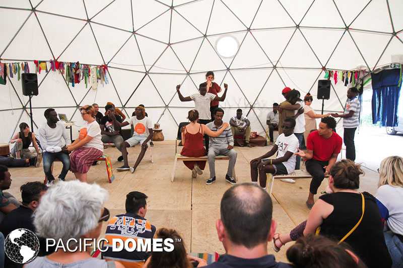 relief dome, theater dome, shelter dome