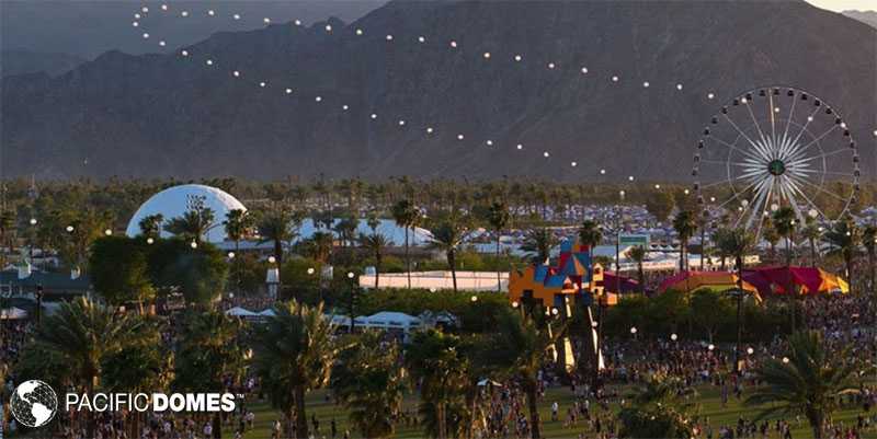 Coachella, festival dome, event dome, 360 projection dome