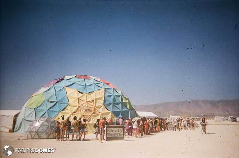 Burning Man event dome, festival dome, pop-up dome, service-dome, party dome