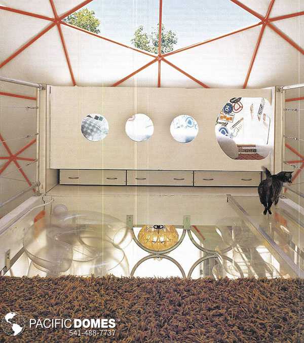 44ft Dome Home Interior