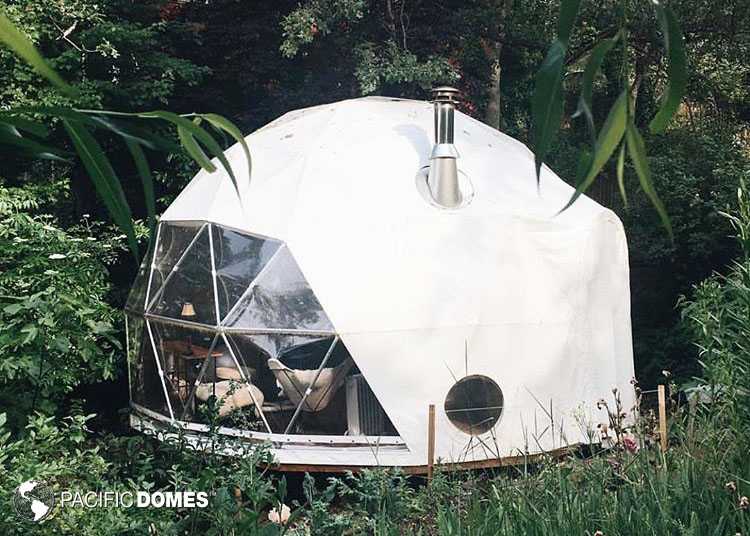 CONTACT TO PLACE YOUR ORDER Geodesic Dome Tent - 20' with Woodstove and Fan