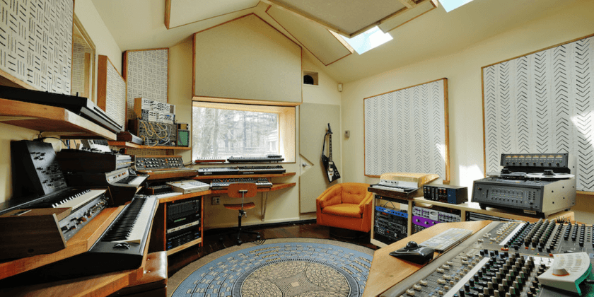 Recording studio at the Outlier Inn