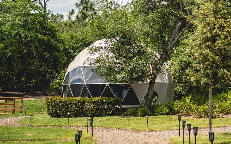 Geodesic Dome at ChoZen Retreat