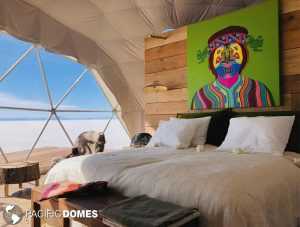 glamping dome, shelter dome, dome home