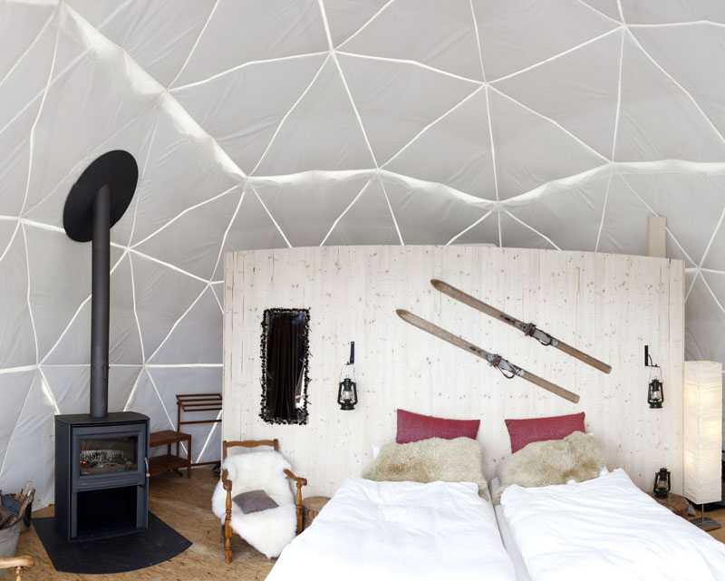 Whitepod Dome Interior