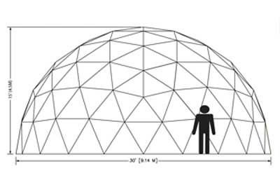 30ft Dome Elevation