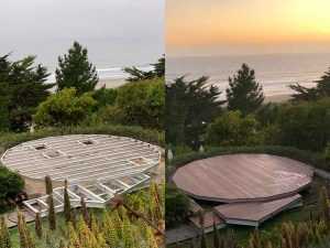 Geodesic Dome deck-floor install