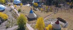 Mission Wolf Lodge, - dome and tipi camp