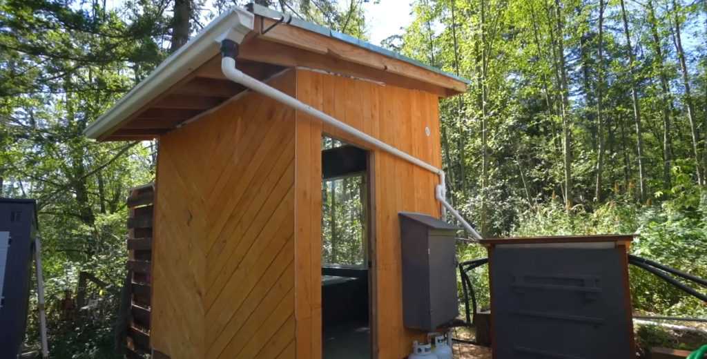 Dome Home Outdoor Woodland Self-Composting Outhouse 